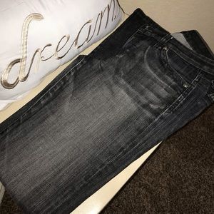 KUT Kollection Black stone wash jeans.